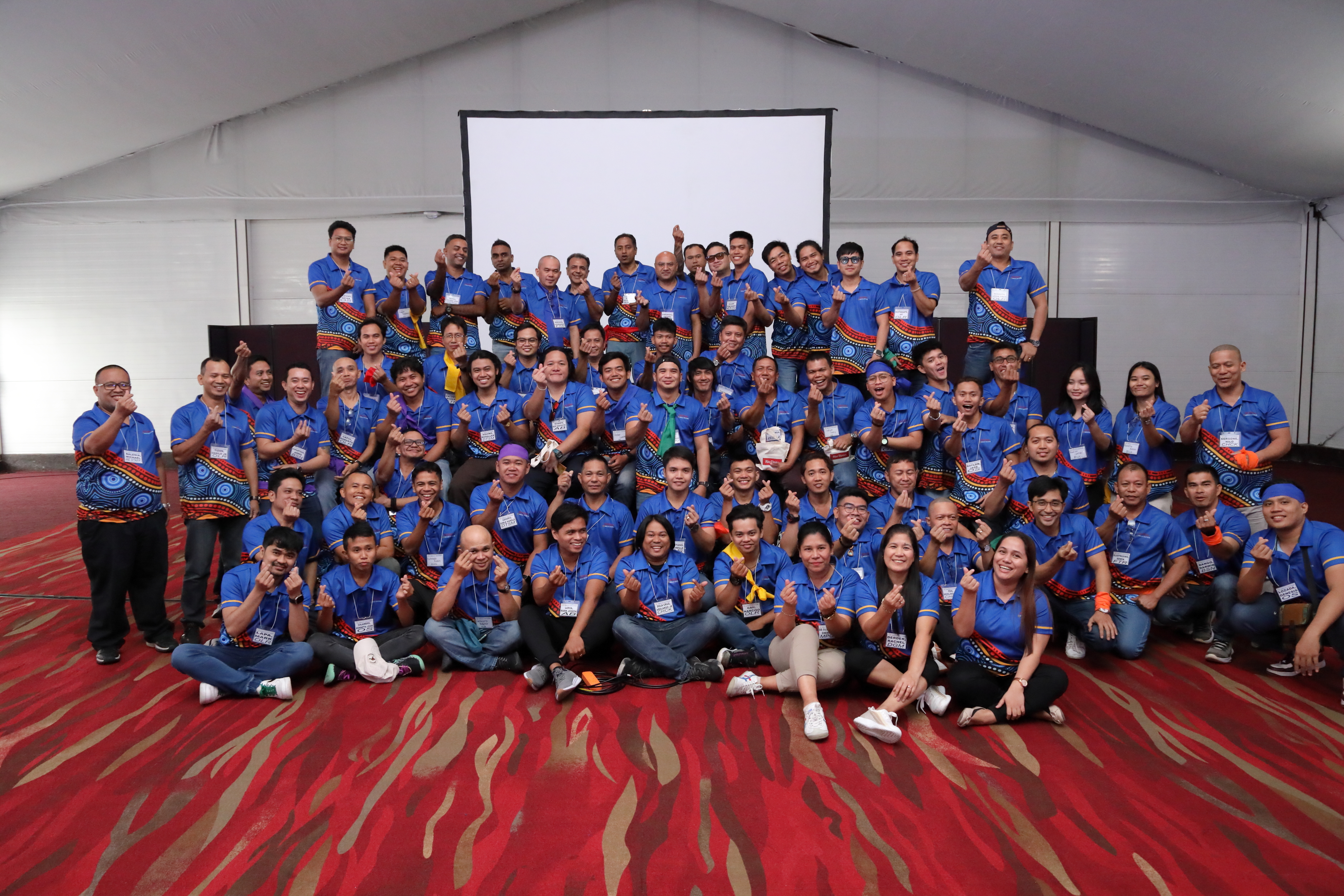 Full crew and staff group photo